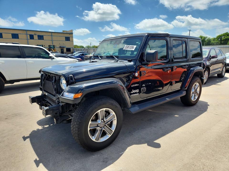 2020 Jeep Wrangler / VIN 1C4HJXEG7LW297476 COPART salvage auction — FRONT END, Tx - Salvage Vehicle Title, sold $12,100 on 2026-07-09 (photo 1)