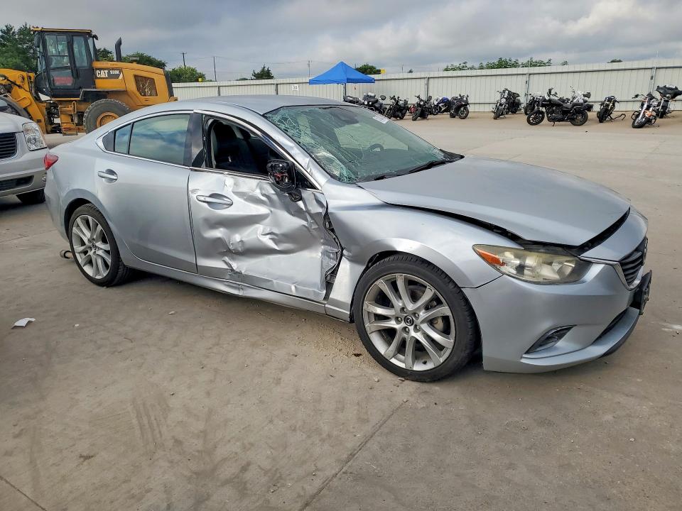 2017 Mazda 6 VIN JM1GL1V51H1145988 COPART salvage auction — SIDE, Tx - Salvage Vehicle Title, sold $1,700 on 2026-07-06 (photo 4)