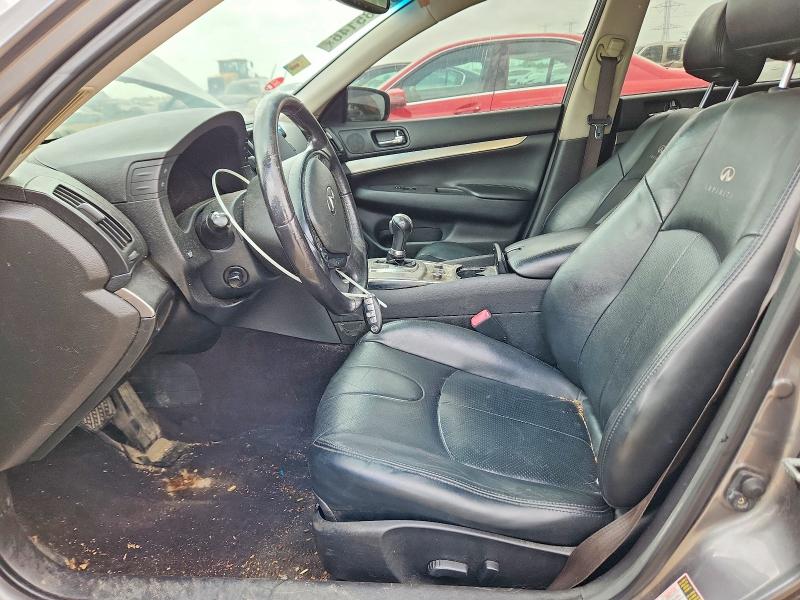 2013 Infiniti G VIN JN1CV6AR1DM765587 COPART salvage auction — FRONT END, Il - Salvage Certificate, sold $250 on 2026-07-30 (photo 7)