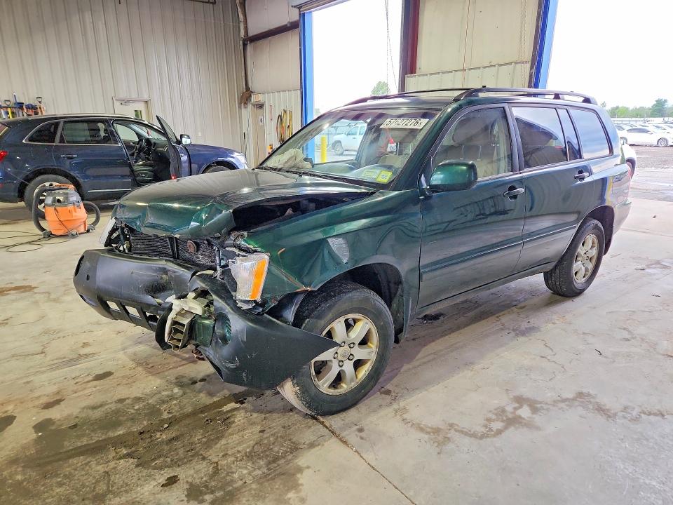 2003 Toyota Highlander VIN JTEHF21A330107841 COPART salvage auction — FRONT END, NY - MV-907A SALVAGE CERTIFICATE, sold $400 on 2026-07-06 (photo 1)