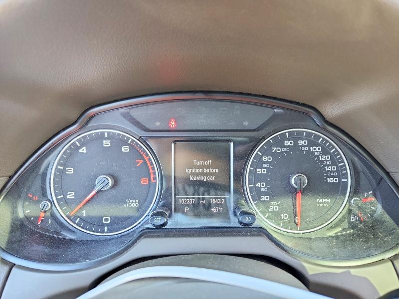 2013 Audi Q5 VIN WA1LFAFP4DA014824 COPART salvage auction — FRONT END, Ca - Salvage Certificate, sold $2,500 on 2026-07-13 (photo 9)
