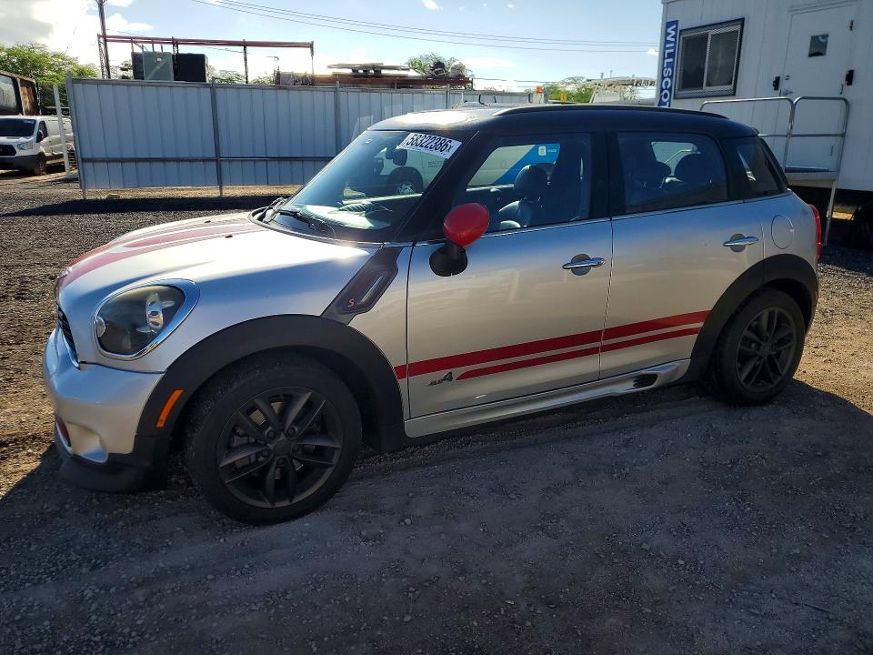 2012 Mini VIN WMWZC5C50CWL57826 COPART salvage auction — REAR END, HI - CERTIFICATE OF SALVAGE, sold $200 on 2026-08-17 (photo 1)