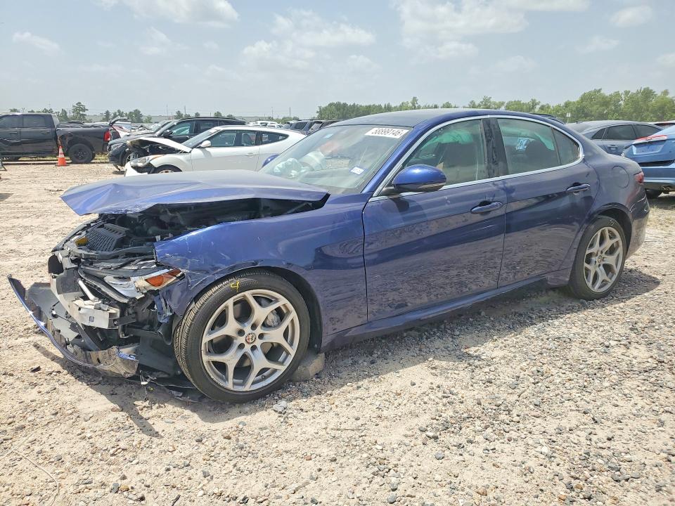 2021 Alfa romeo Giulia VIN ZARFAMBN0M7640249 COPART salvage auction — FRONT END, Tx - Salvage Vehicle Title, sold $2,350 on 2026-07-17 (photo 1)