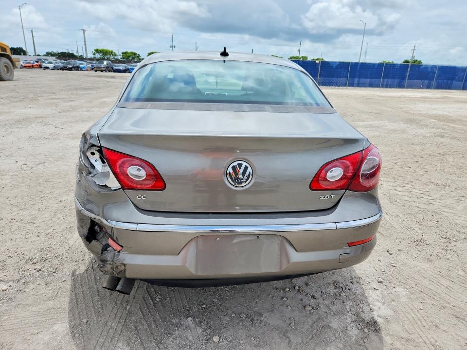 2012 Volkswagen Passat cc VIN WVWMN7ANXCE515391 COPART salvage auction — REAR END, Salvage Title, sold $325 on 2026-08-18 (photo 6)