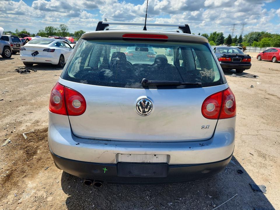 2007 Volkswagen Golf VIN WVWAR71KX7W053816 COPART salvage auction — REAR END, Il - Salvage Certificate, sold $375 on 2026-07-16 (photo 6)
