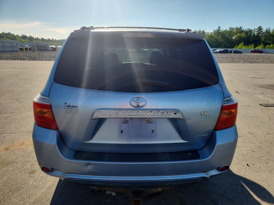 2008 Toyota Highlander VIN JTEES42A382078734 COPART salvage auction — FRONT END, ME - CERT OF TITLE-SALVAGE COLLISIO, sold $3,500 on 2026-07-06 (photo 6)