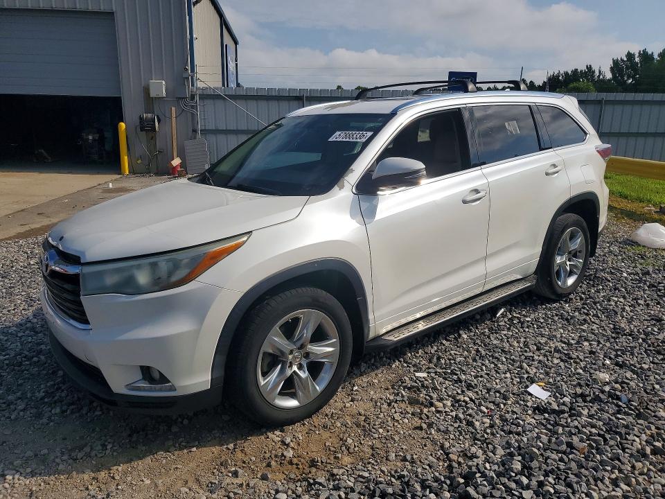 2015 Toyota Highlander VIN 5TDYKRFH9FS066955 — COPART salvage auction photo