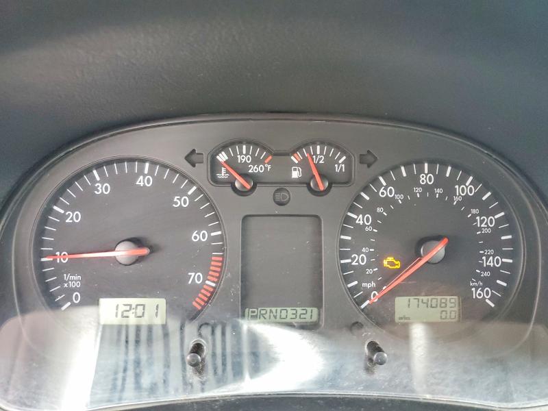 2002 Volkswagen Jetta VIN WVWRK61J52W121344 COPART salvage auction — MINOR DENT/SCRATCHES, Ca - Dis/Dlr/Exp Only Salvage Cert (P), sold $325 on 2026-07-09 (photo 9)