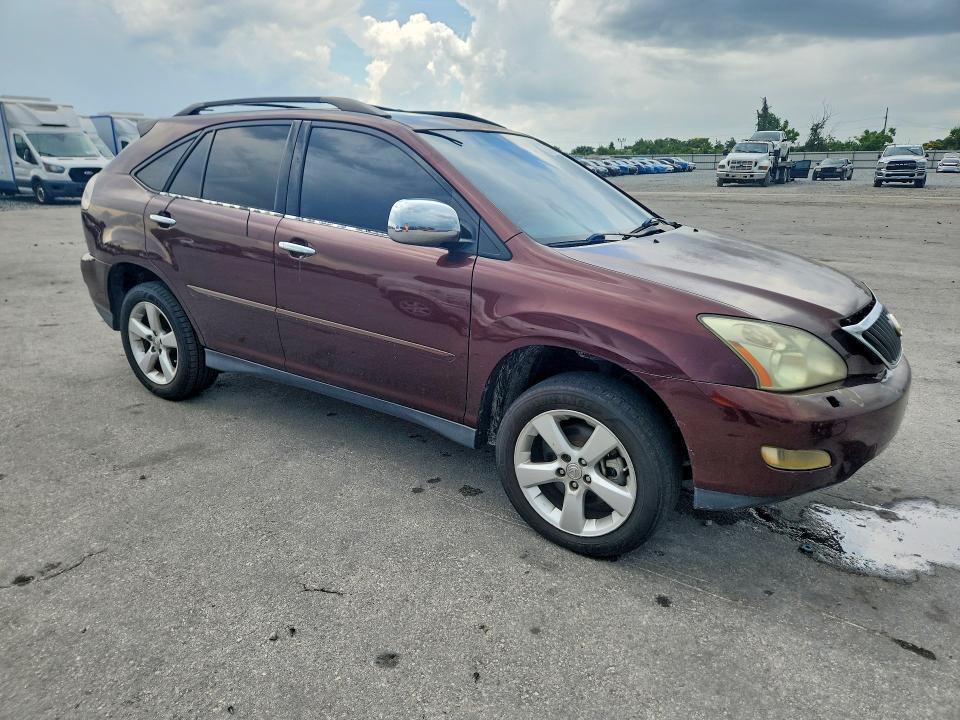 2008 Lexus Rx 350 VIN JTJHK31U082851051 COPART salvage auction — MECHANICAL, Fl - Cert Of Title-Rebuilt, sold $925 on 2026-07-07 (photo 4)