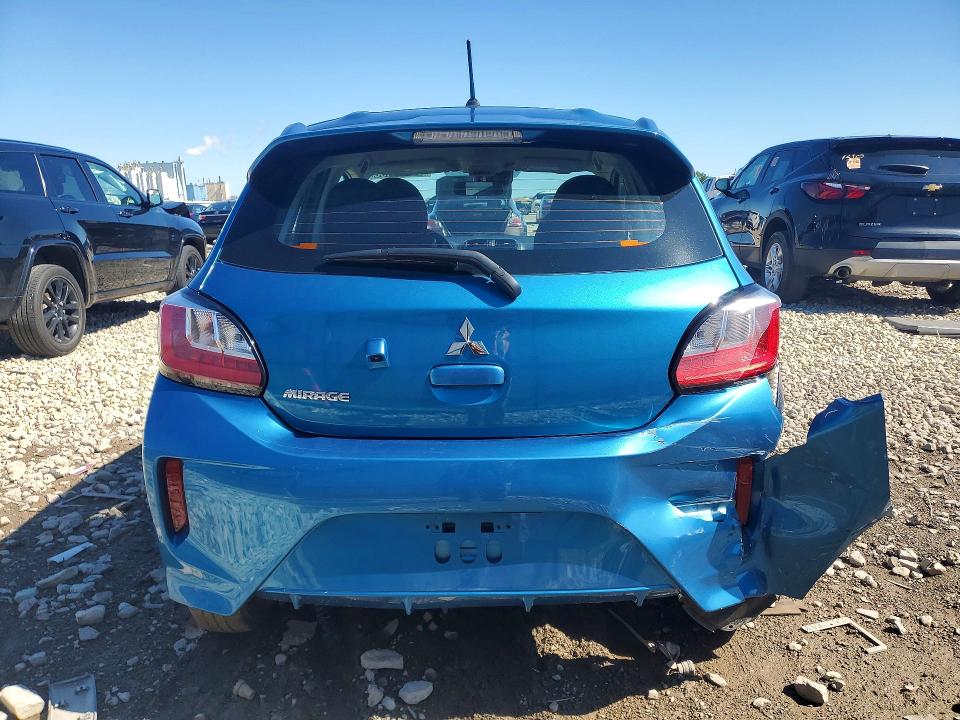 2024 Mitsubishi Mirage VIN ML32AUHJ6RH024640 COPART salvage auction — REAR END, Oh - Certificate Of Title (P), sold $2,750 on 2026-07-13 (photo 6)