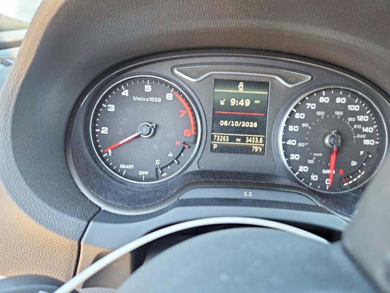 2016 Audi A3 VIN WAUB8GFF7G1063815 COPART salvage auction — FRONT END, Ca - Salvage Certificate, sold $3,600 on 2026-07-06 (photo 9)