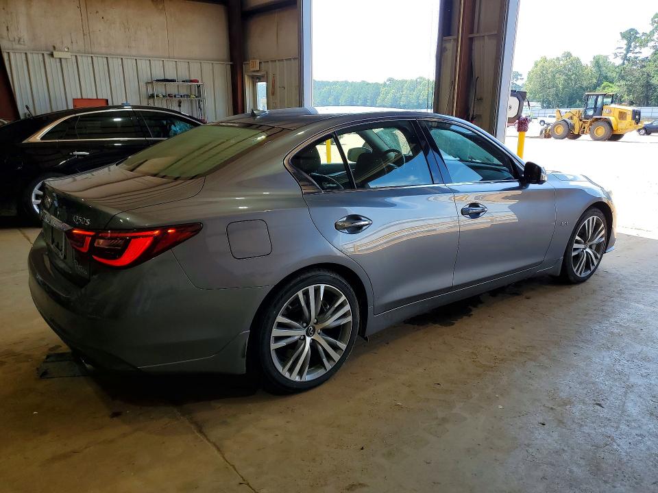 2019 Infiniti VIN JN1EV7AR6KM592323 COPART salvage auction — WATER/FLOOD, TX - SALVAGE TITLE-FLOOD DAMAGE (P), sold $7,300 on 2026-07-20 (photo 3)