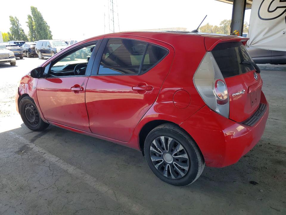 2014 Toyota Prius c VIN JTDKDTB30E1082755 COPART salvage auction — FRONT END, CA - SALVAGE CERTIFICATE, sold $1,150 on 2026-07-09 (photo 2)