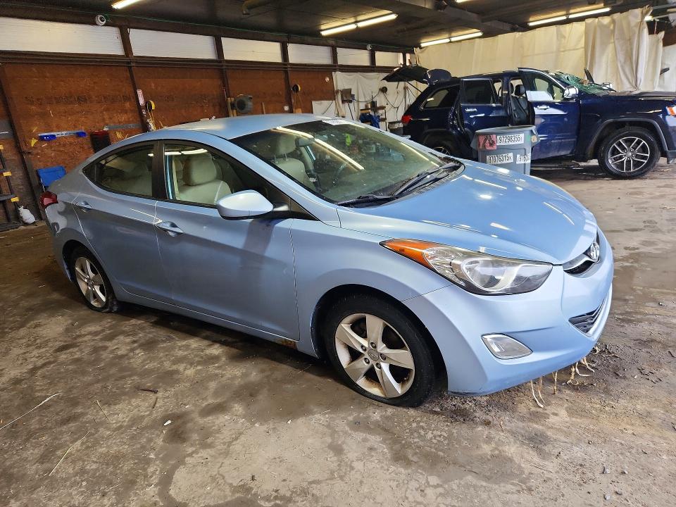 2012 Hyundai Elantra VIN KMHDH4AE4CU306347 COPART salvage auction — SIDE, Pa - Cert Of Title, sold $525 on 2026-07-30 (photo 4)