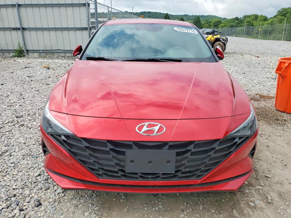 2021 Hyundai Elantra VIN 5NPLL4AG5MH050151 COPART salvage auction — HAIL, AR - CERT OF TITLE-SALVAGE, sold $500 on 2026-07-27 (photo 5)