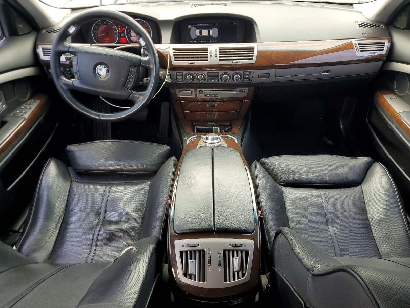 2007 BMW 7 series VIN WBAHL83587DT08579 COPART salvage auction — REAR END, NY - MV-907A SALVAGE CERTIFICATE, sold $375 on 2026-07-20 (photo 8)