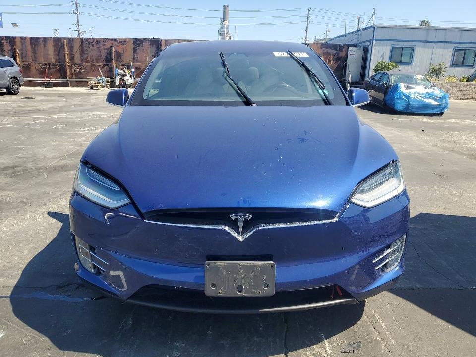 2021 Tesla Model x VIN 5YJXCBE24MF323339 COPART salvage auction — REAR END, Ca - Salvage Certificate, sold $14,400 on 2026-07-15 (photo 5)