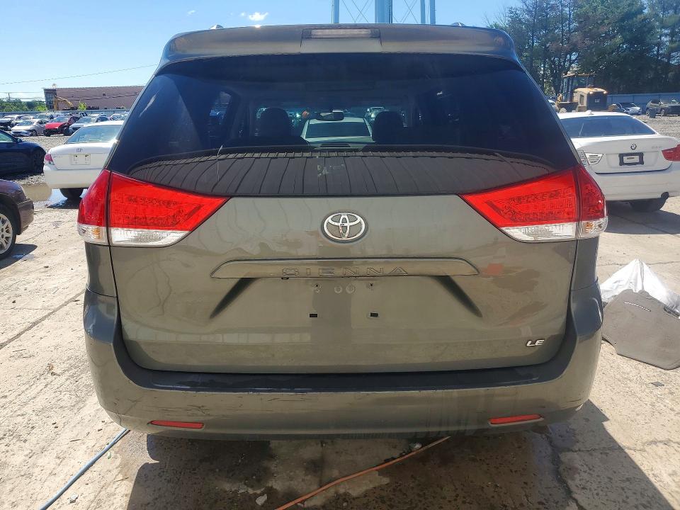 2011 Toyota Sienna VIN 5TDKK3DC6BS076606 COPART salvage auction — FRONT END, NJ - CERT OF TITLE-SALVAGE, sold $1,100 on 2026-07-27 (photo 6)