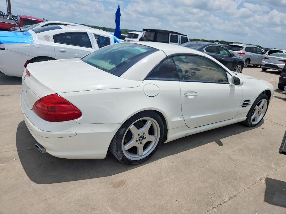 2003 Mercedes-benz Sl-class VIN WDBSK75F33F060315 COPART salvage auction — FRONT END, Tx - Certificate Of Title, sold $950 on 2026-07-09 (photo 3)