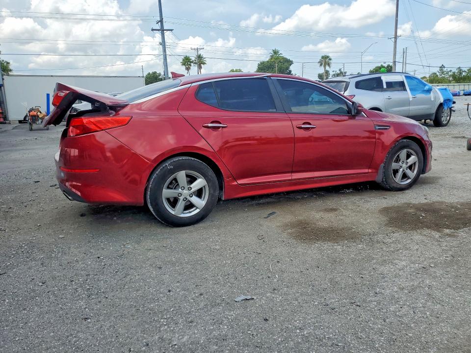 2015 Kia Optima VIN 5XXGM4A79FG393526 COPART salvage auction — REAR END, Fl - Cert Of Title Slvg Rebuildable, sold $900 on 2026-07-17 (photo 3)