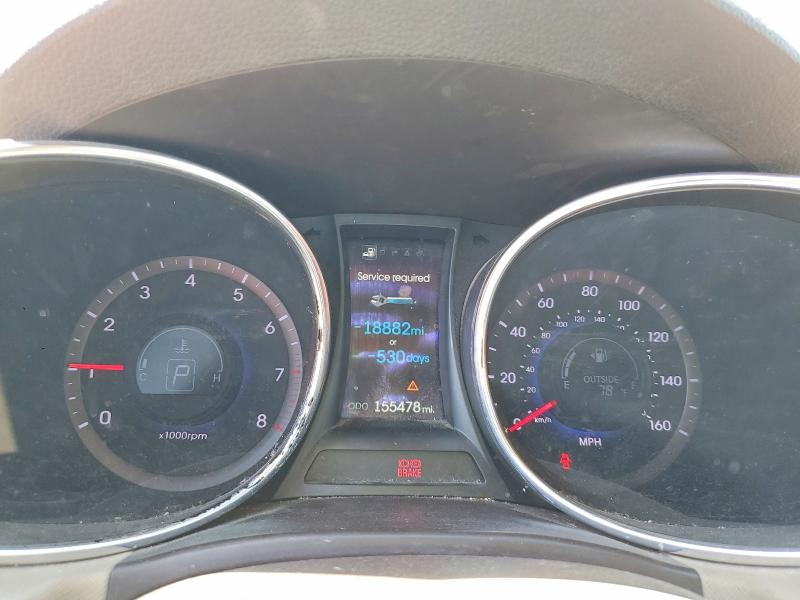 2014 Hyundai Santa fe VIN 5XYZU3LA0EG161113 COPART salvage auction — FRONT END, Ca - Salvage Certificate, sold $1,450 on 2026-07-07 (photo 9)