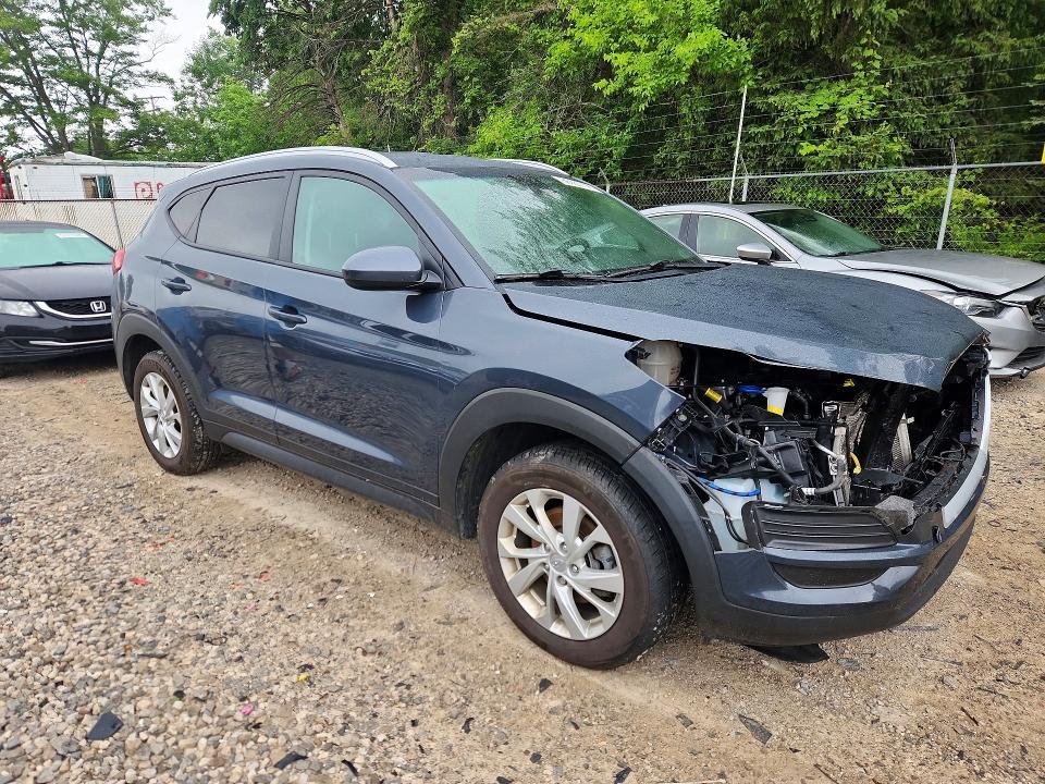 2021 Hyundai Tucson VIN KM8J3CA43MU395011 COPART salvage auction — FRONT END, Salvage Title, sold $3,400 on 2026-07-15 (photo 4)