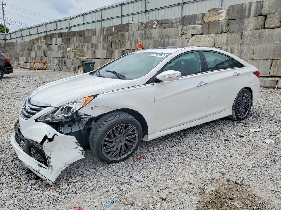 2014 Hyundai VIN 5NPEC4AB5EH848003 COPART salvage auction — FRONT END, Ky - Cert Of Title-Salvage, sold $125 on 2026-07-17 (photo 1)