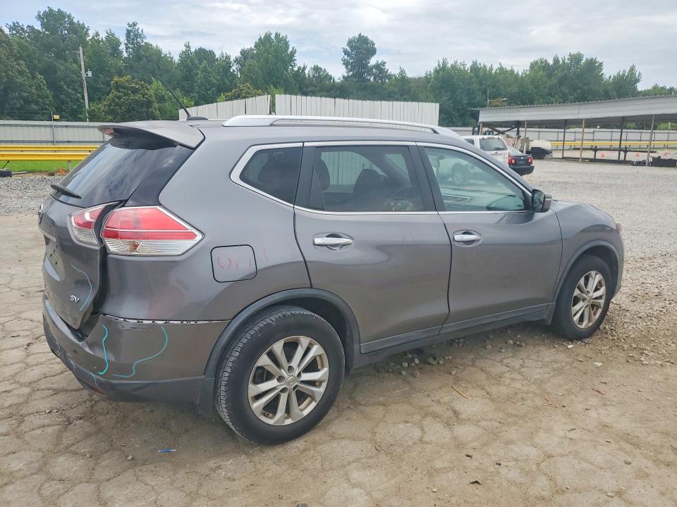 2015 Nissan Rogue VIN KNMAT2MT9FP559090 COPART salvage auction — REAR END, TN - SALVAGE CERTIFICATE (P), sold $3,350 on 2026-07-02 (photo 3)
