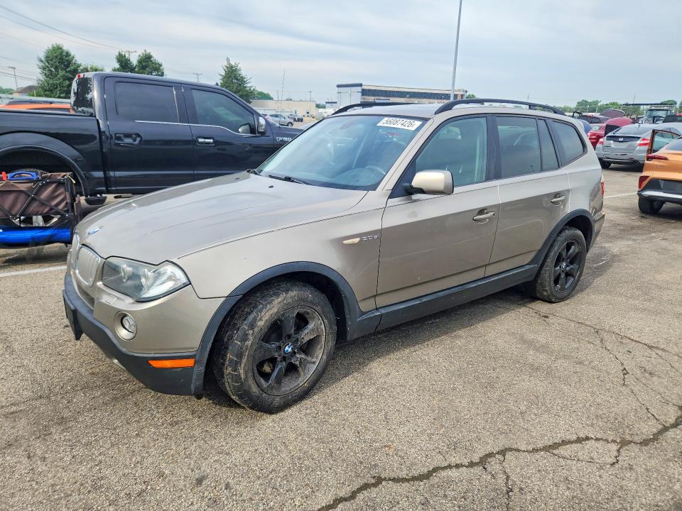 2008 BMW X3 VIN WBXPC93448WJ21537 COPART salvage auction — FRONT END, Oh - Cert Of Title-Salvage, sold $1,050 on 2026-07-08 (photo 1)