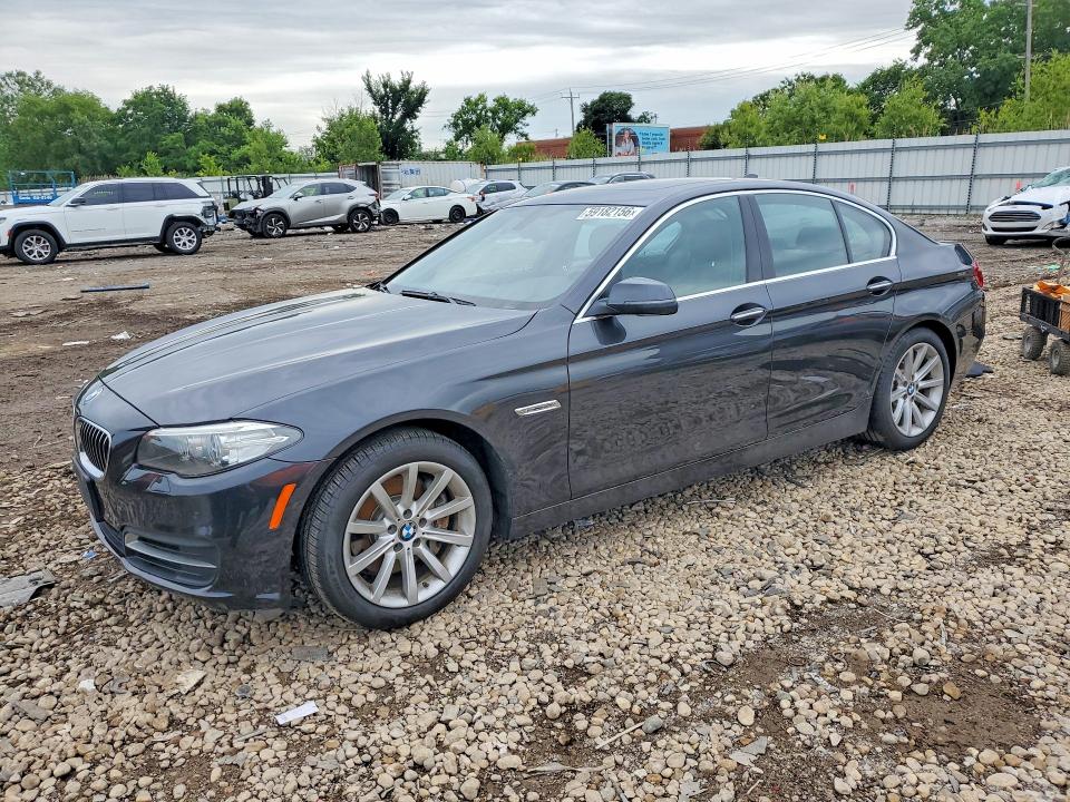 2014 BMW 5er VIN WBA5B3C58ED537379 COPART salvage auction — MECHANICAL, Il - Certificate Of Title, sold $3,100 on 2026-07-08 (photo 1)