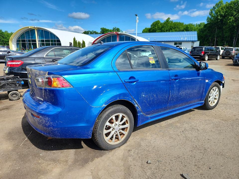 2010 Mitsubishi Lancer VIN JA32U2FU0AU002228 COPART salvage auction — FRONT END, Ct - Certificate Of Title, sold $650 on 2026-07-02 (photo 3)