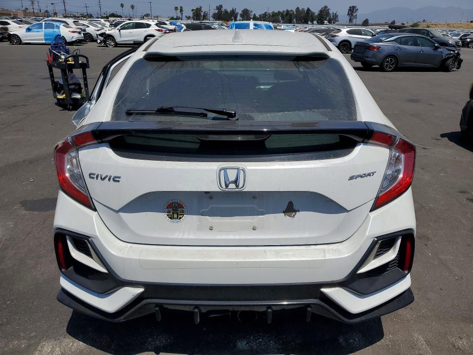 2021 Honda Civic VIN SHHFK7H48MU424018 COPART salvage auction — FRONT END, Ca - Salvage Certificate, sold $2,600 on 2026-07-20 (photo 6)