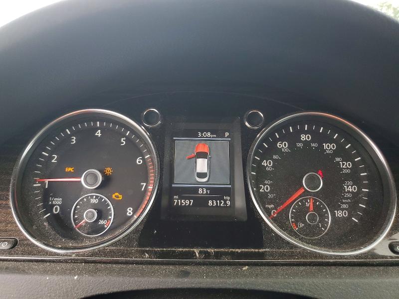 2014 Volkswagen VIN WVWGU7AN0EE518304 COPART salvage auction — FRONT END, Sc - Cert Of Title-Salvage, sold $400 on 2026-09-02 (photo 9)