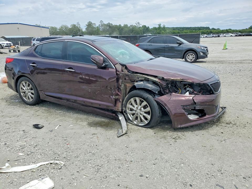 2015 Kia Optima VIN 5XXGN4A72FG422930 COPART salvage auction — FRONT END, Sc - Cert Of Title-Salvage, sold $625 on 2026-07-27 (photo 4)