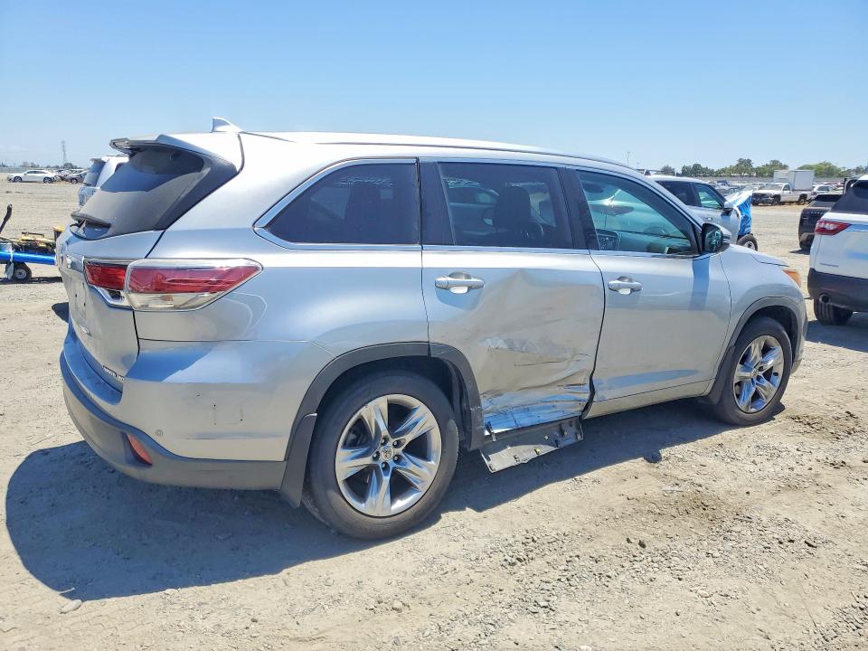 2015 Toyota VIN 5TDDKRFH7FS073790 COPART salvage auction — SIDE, Ca - Salvage Certificate, sold $7,400 on 2026-07-07 (photo 3)