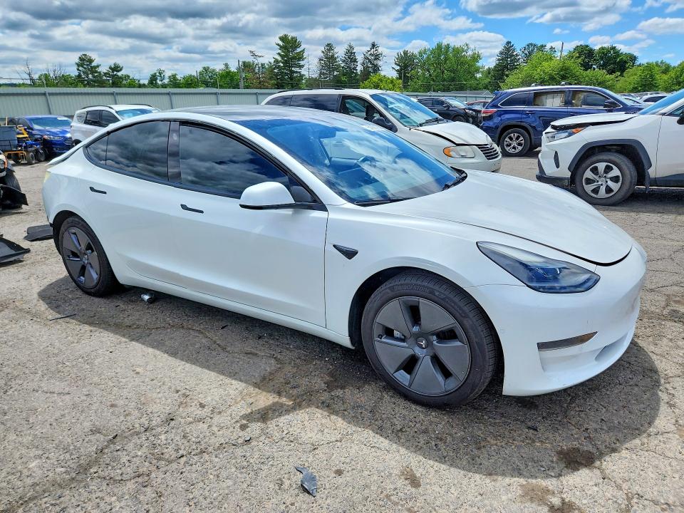 2021 Tesla Model 3 VIN 5YJ3E1EA6MF091739 COPART salvage auction — REAR END, Pa - Certificate Of Salvage, sold $6,900 on 2026-07-31 (photo 4)