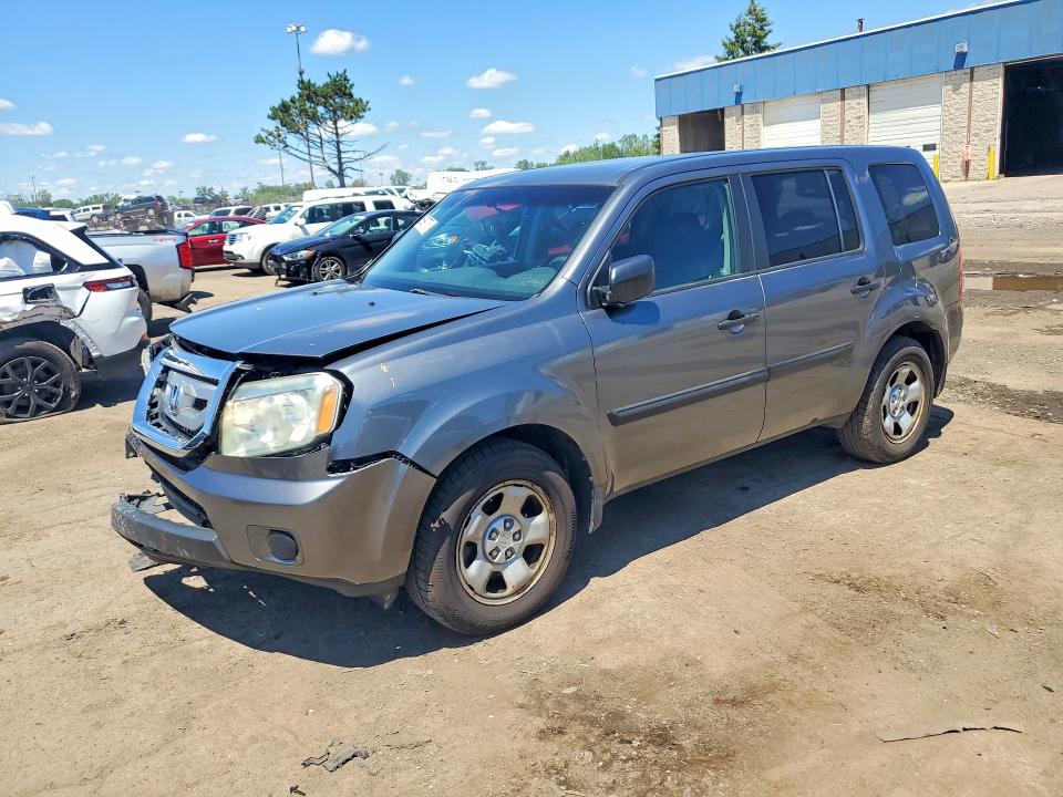 2010 Honda Pilot VIN 5FNYF4H28AB019557 COPART salvage auction — FRONT END, Mi - Certificate Of Title, sold $2,350 on 2026-07-02 (photo 1)