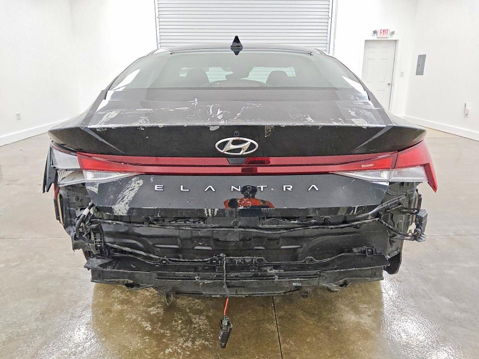 2022 Hyundai Elantra VIN KMHLL4AG8NU329158 COPART salvage auction — FRONT END, GA - CERTIFICATE OF TITLE, sold $3,300 on 2026-07-14 (photo 6)