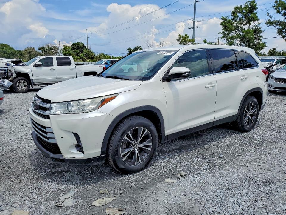 2019 Toyota Highlander VIN 5TDZARFH4KS058683 COPART salvage auction — FRONT END, Fl - Certificate Of Title, sold $12,500 on 2026-07-09 (photo 1)