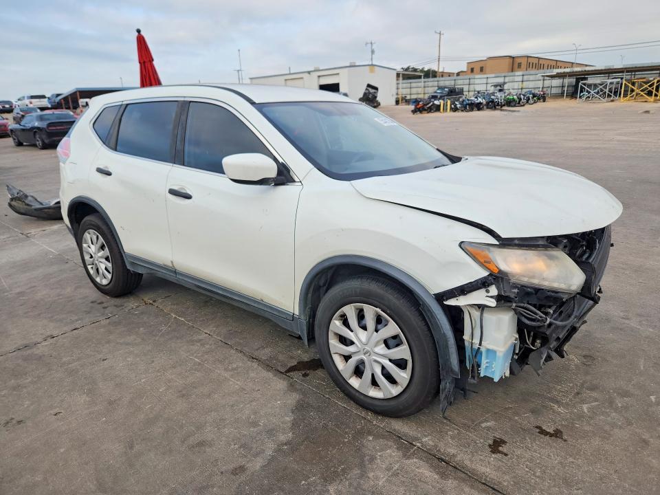 2016 Nissan Rogue VIN KNMAT2MT5GP593531 COPART salvage auction — FRONT END, Tx - Salvage Vehicle Title, sold $700 on 2026-07-13 (photo 4)