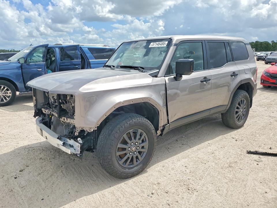 2025 Toyota Land cruiser VIN JTEABFAJ8SK023361 COPART salvage auction — FRONT END, Nc - Salvage Certificate Of Title, sold $28,500 on 2026-07-28 (photo 1)