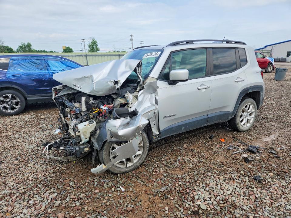 2016 Jeep Renegade VIN ZACCJBBT1GPD53736 COPART salvage auction — FRONT END, Pa - Certificate Of Salvage, sold $250 on 2026-08-03 (photo 1)