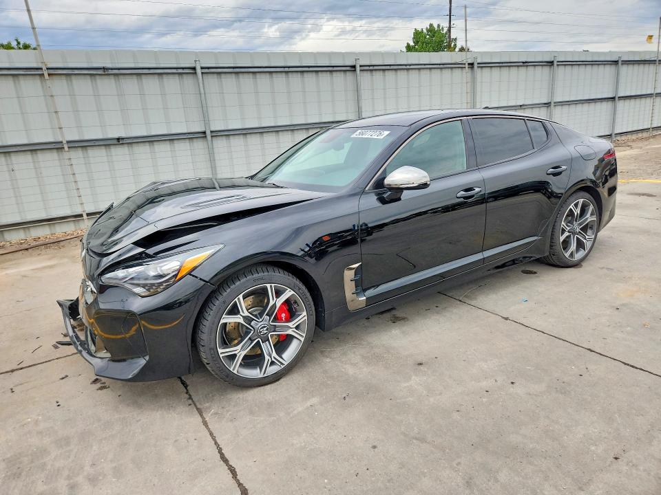 2019 Kia Stinger VIN KNAE35LC7K6056899 COPART salvage auction — FRONT END, CO - SALVAGE TITLE, sold $3,950 on 2026-07-27 (photo 1)