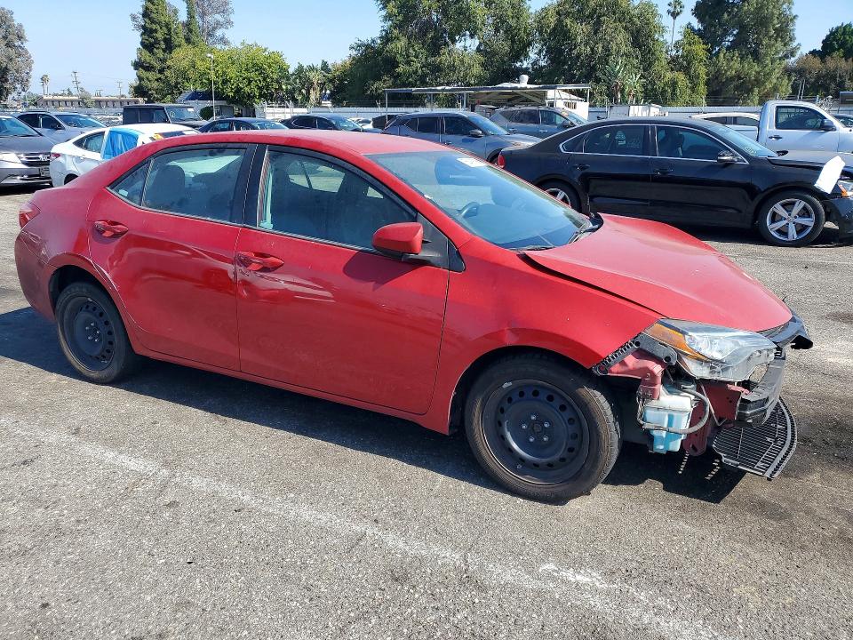2017 Toyota Corolla VIN 2T1BURHEXHC850818 COPART salvage auction — FRONT END, Ca - Salvage Certificate, sold $2,500 on 2026-07-02 (photo 4)