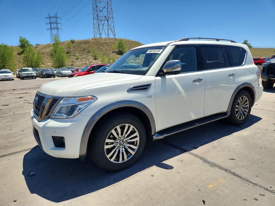 2018 Nissan Armada VIN JN8AY2NE6J9734561 COPART salvage auction — REAR END, Co - Salvage Title, sold $7,400 on 2026-07-06 (photo 1)