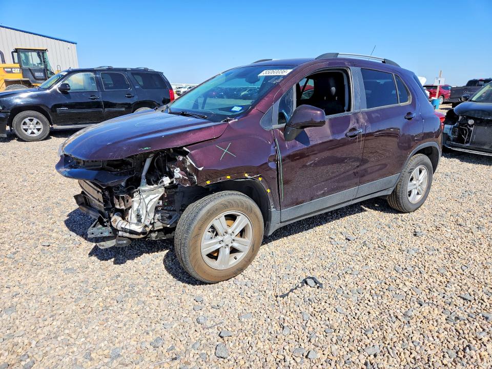 2022 Chevrolet Trax VIN KL7CJPSM0NB546907 COPART salvage auction — FRONT END, Tx - Salvage Vehicle Title, sold $725 on 2026-07-14 (photo 1)