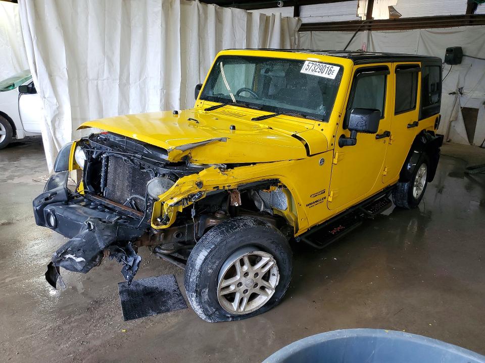 2011 Jeep Wrangler unlimited VIN 1J4BZ3H16BL519210 COPART salvage auction — FRONT END, Pa - Certificate Of Salvage, sold $900 on 2026-07-09 (photo 1)
