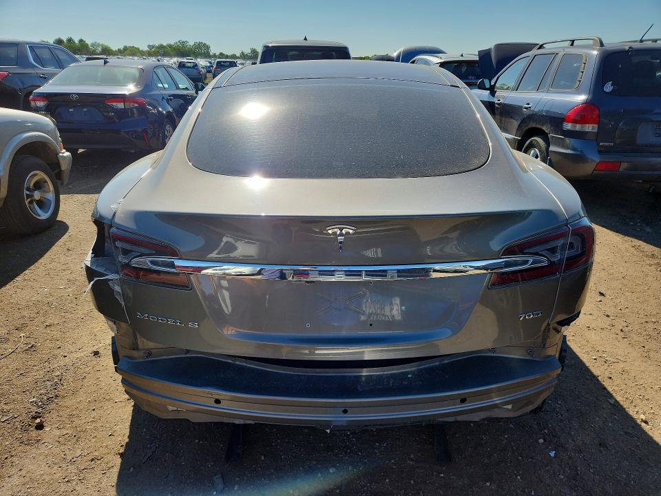 2015 Tesla VIN 5YJSA1S24FF097157 COPART salvage auction — REAR END, In - Cert Of Title-Salvage Title, sold $4,100 on 2026-07-07 (photo 6)