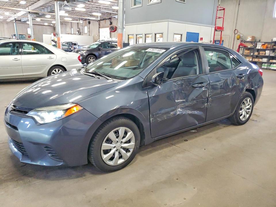 2015 Toyota Corolla VIN 5YFBURHE9FP363624 COPART salvage auction — SIDE, Mn - Cert Of Title-Salvage, sold $300 on 2026-07-21 (photo 1)