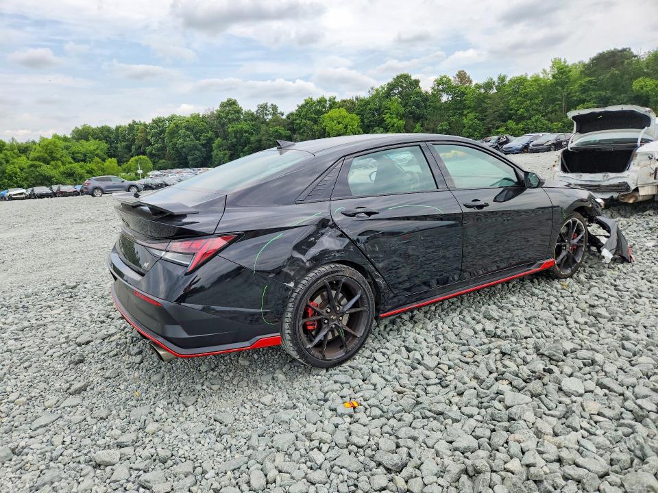 2025 Hyundai Elantra VIN KMHLW4DK0SU031657 COPART salvage auction — FRONT END, Nc - Salvage Certificate Of Title, sold $225 on 2026-07-29 (photo 3)